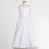 Rain Kids White Bridal Satin Adjustable Corset Dress Little Girl 2T-20 - SophiasStyle.com